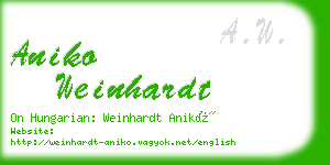 aniko weinhardt business card